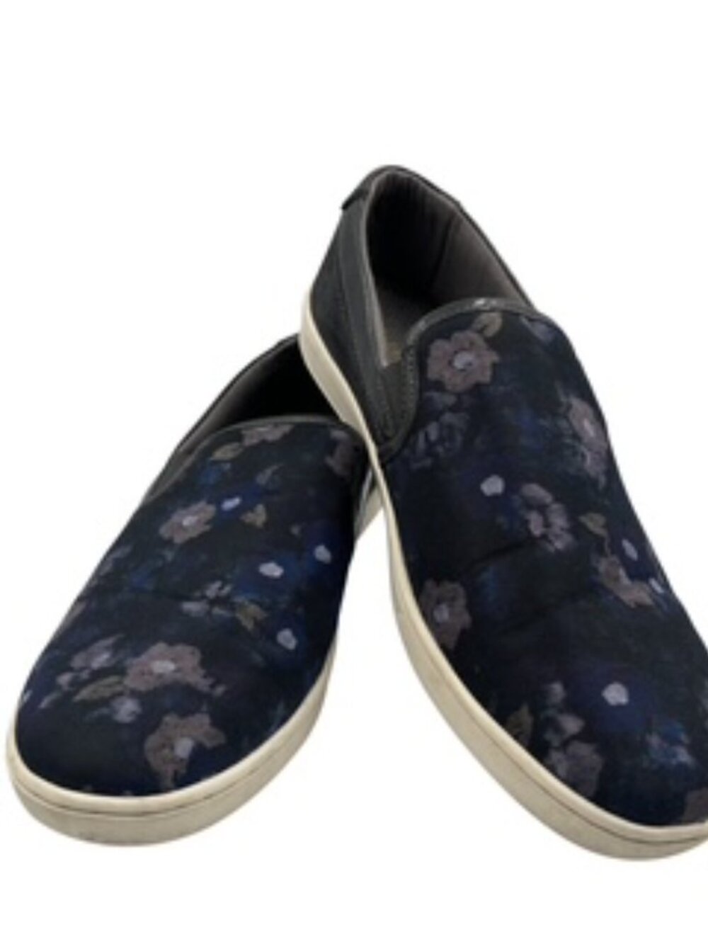 Ted Baker London Men's Shoes Size 12 Floral Print Navy‎ Blue Slip On Loafers
